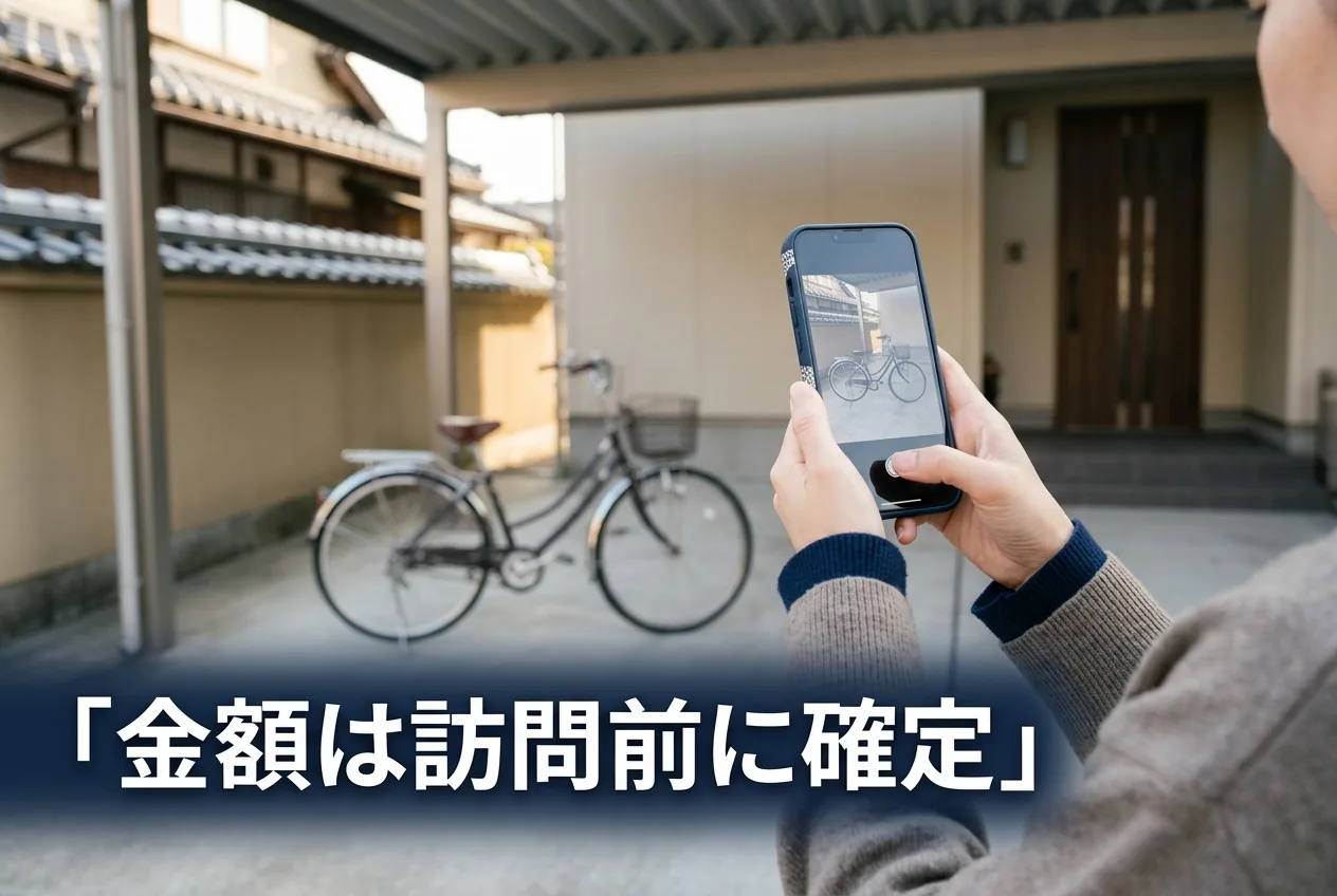 金額は訪問前に確定