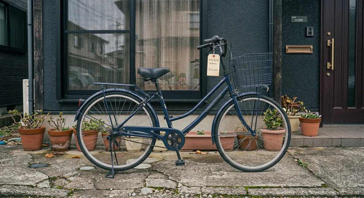 買い取ったシティサイクル（ママチャリ）