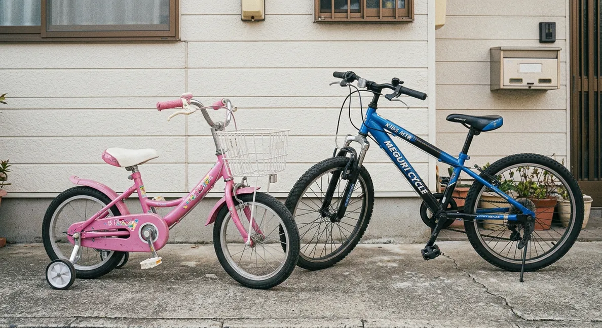 買い取った子供用自転車（幼児車とキッズMTB）